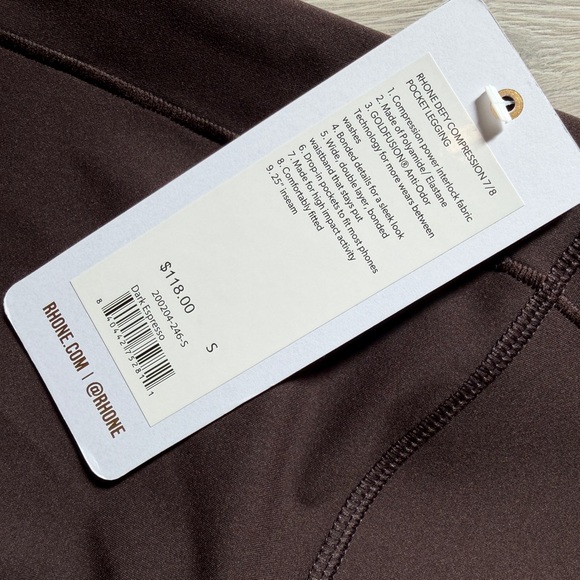 NWT RHONE Defy Compression 7/8 Pocket Legging - Picture 2 of 4